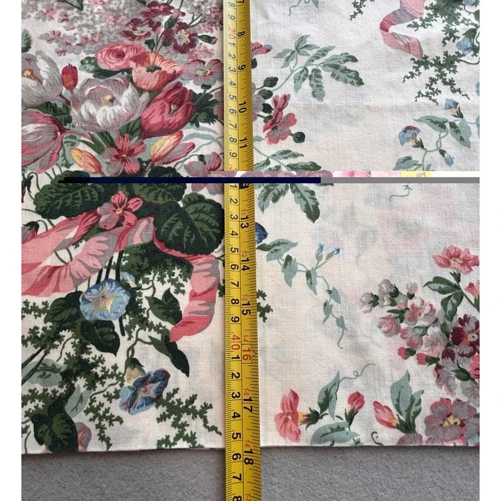 CROSCILL Vintage English Garden Floral Blouson Valance 85